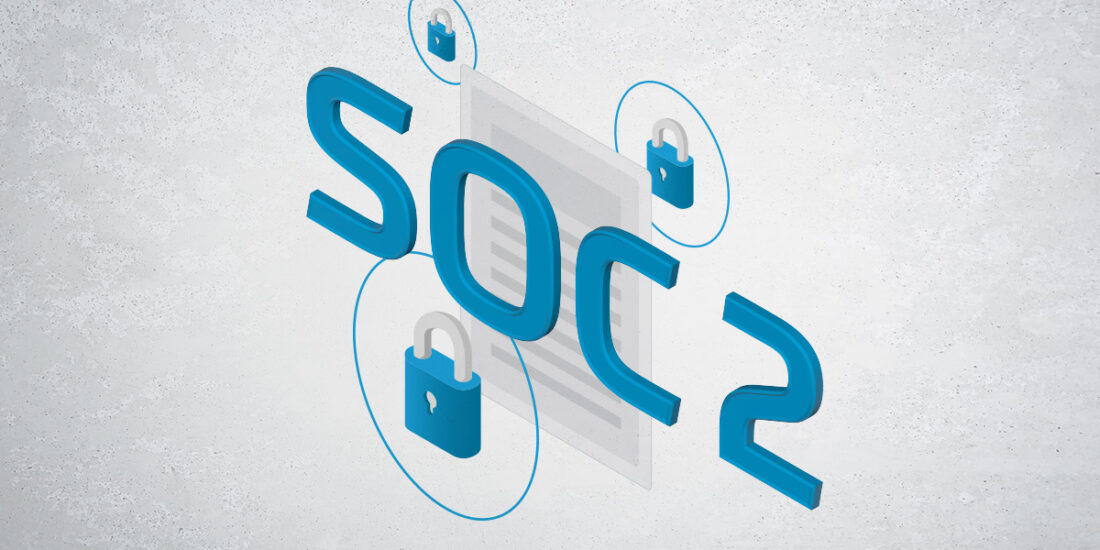 SOC 2 Report and Locks Graphic