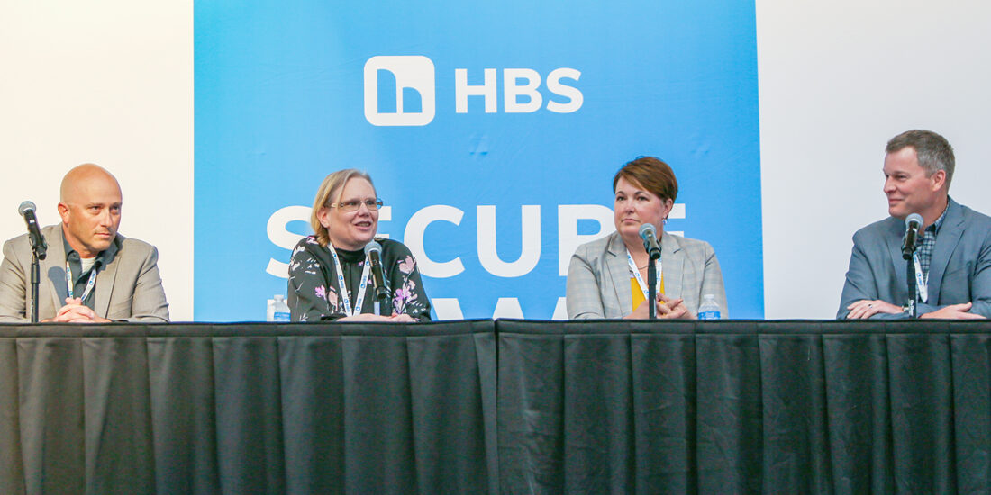This is an image of the CISO panel at the 2023 Secure Iowa Conference.