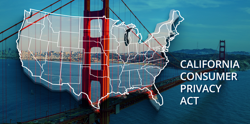 California Consumer Privacy Act Overlaying Golden Gate Bridge