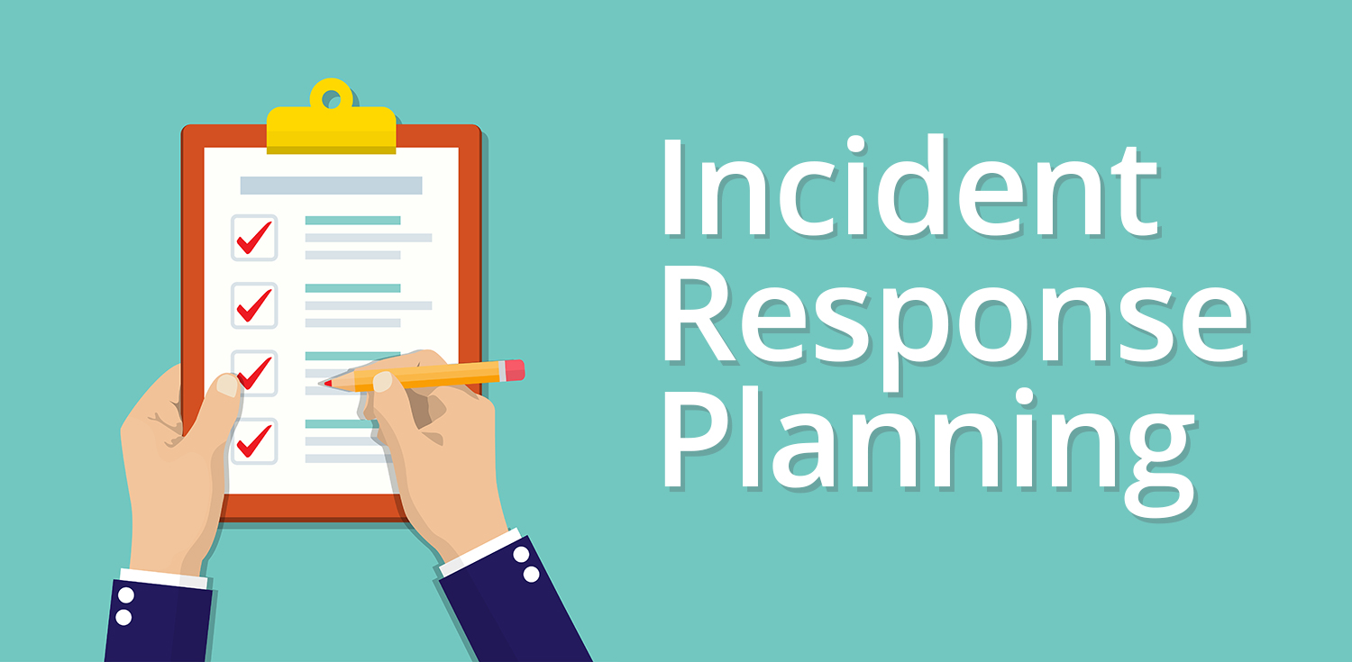 image of hands crossing off a checklist with the words Incident Response Planning