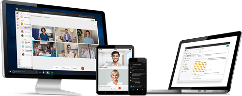 Webex on multiple devices: desktop, laptop, tablet and mobile