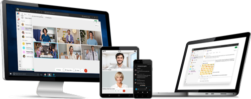 Webex on multiple devices: desktop, laptop, tablet and mobile