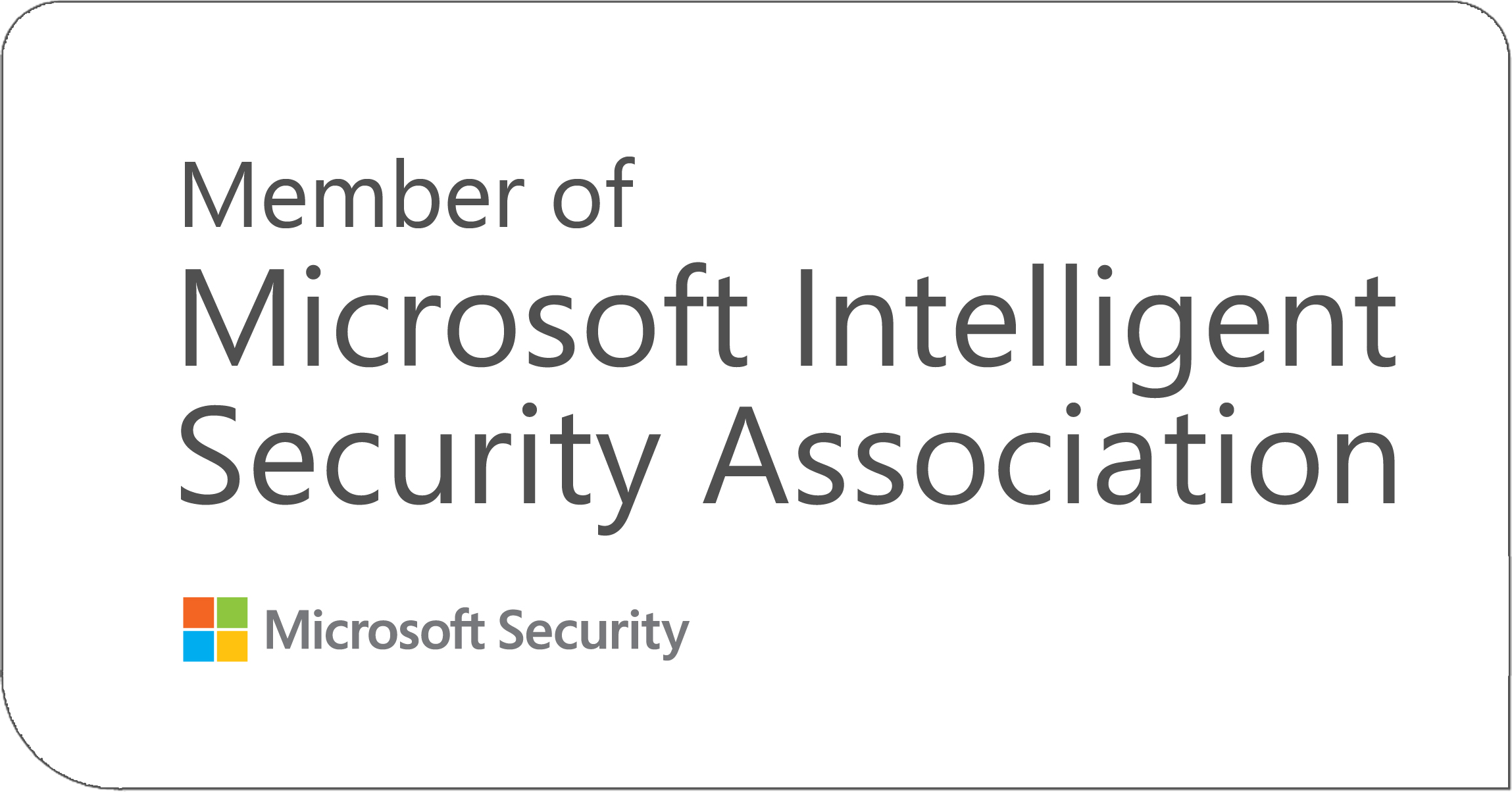 Microsoft Intelligent Security Association Badge