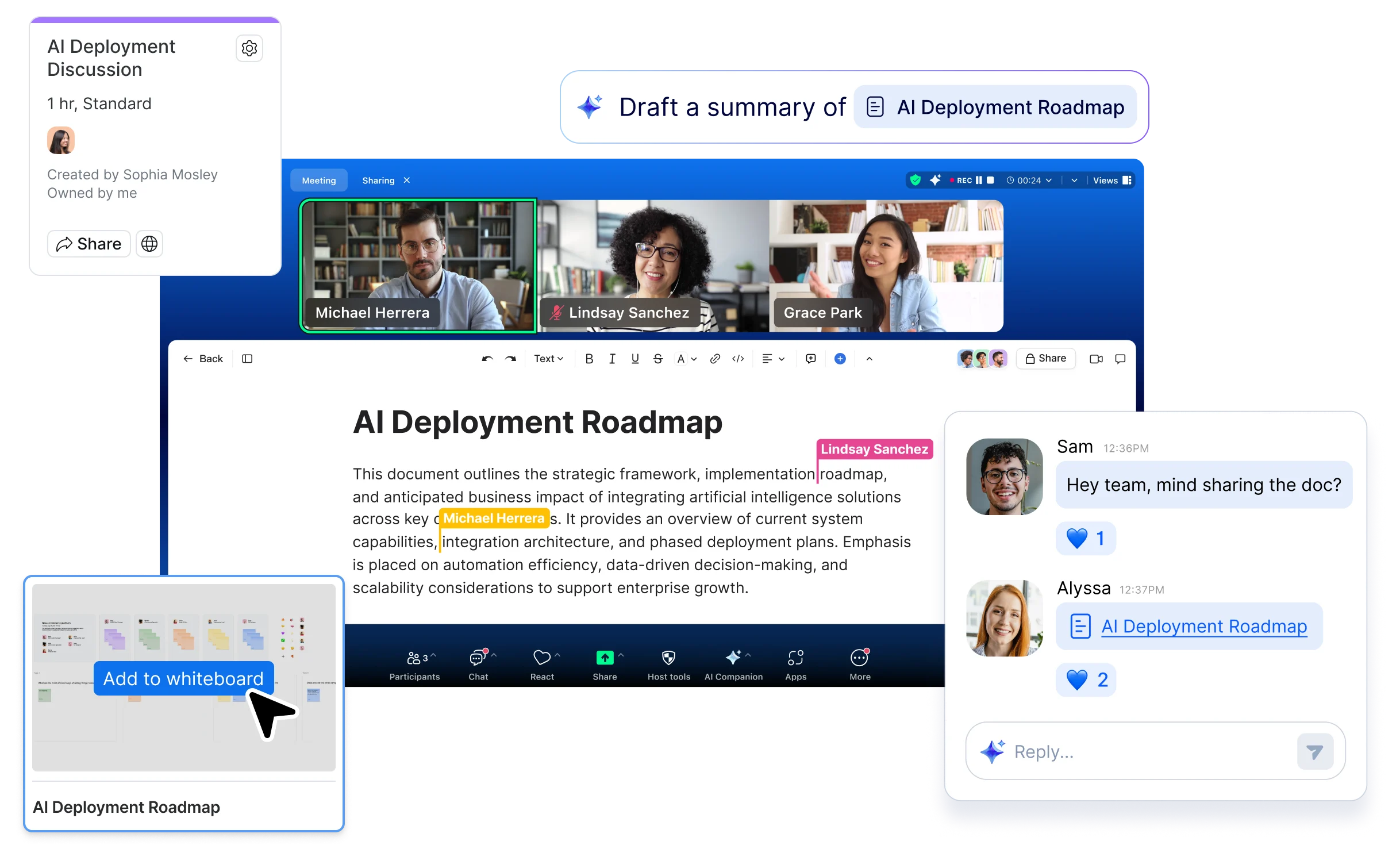 Zoom workplace AI