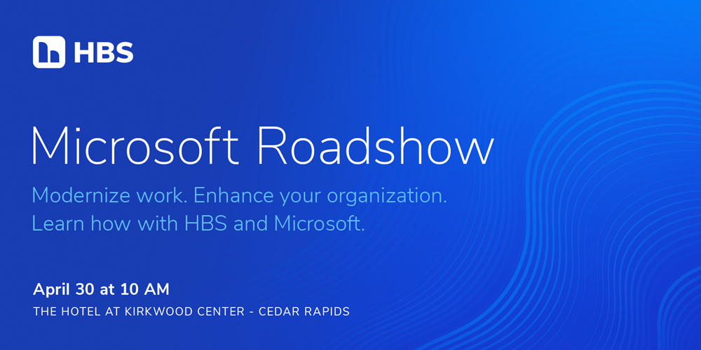 Cedar Rapids Microsoft Roadshow Graphic