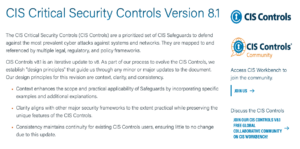 CIS Controls Screenshot