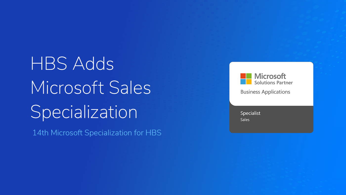 HBS Adds Microsoft Sales Specialization