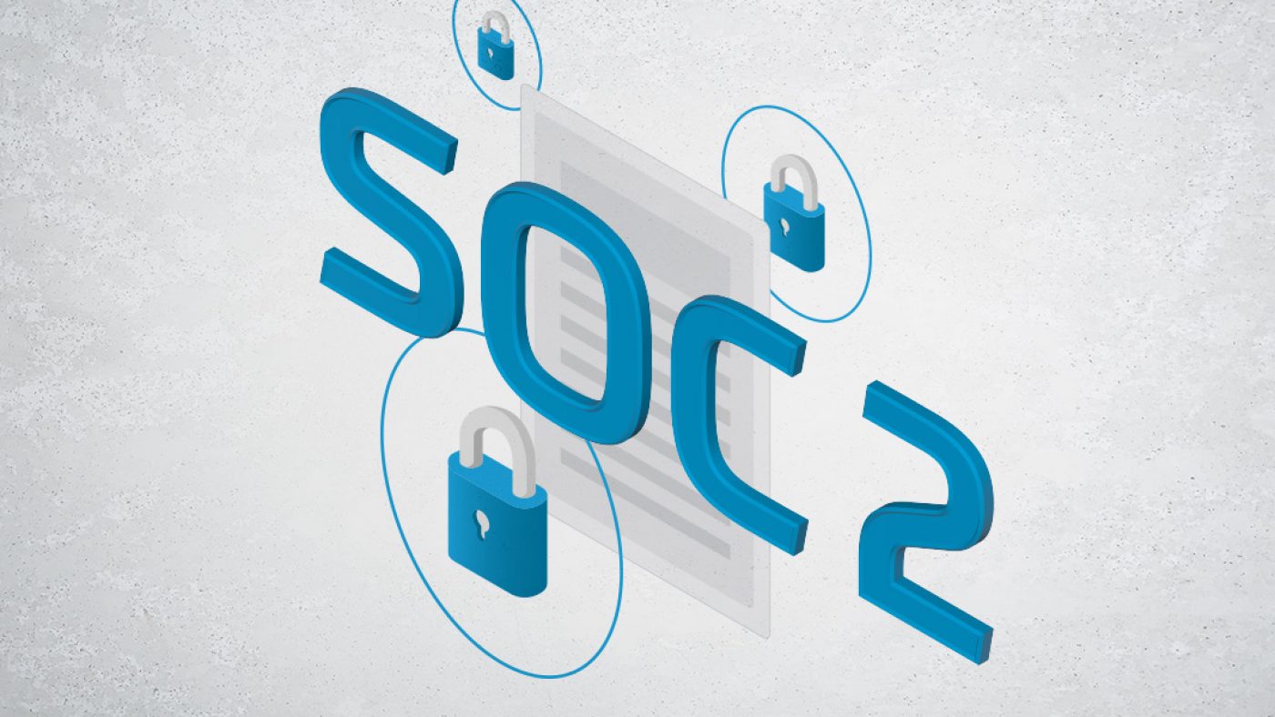 SOC 2 Report and Locks Graphic