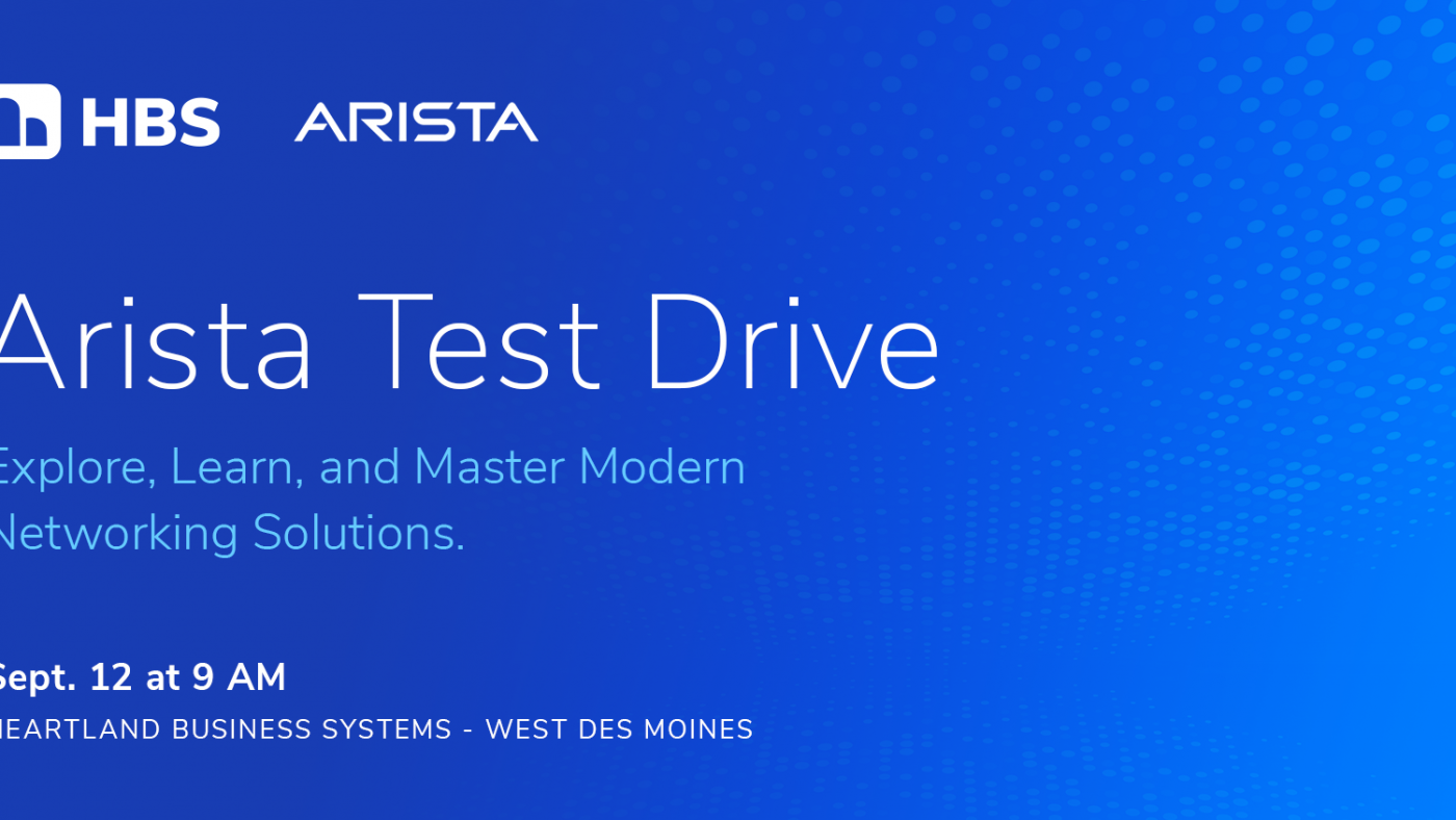 Arista Test Drive