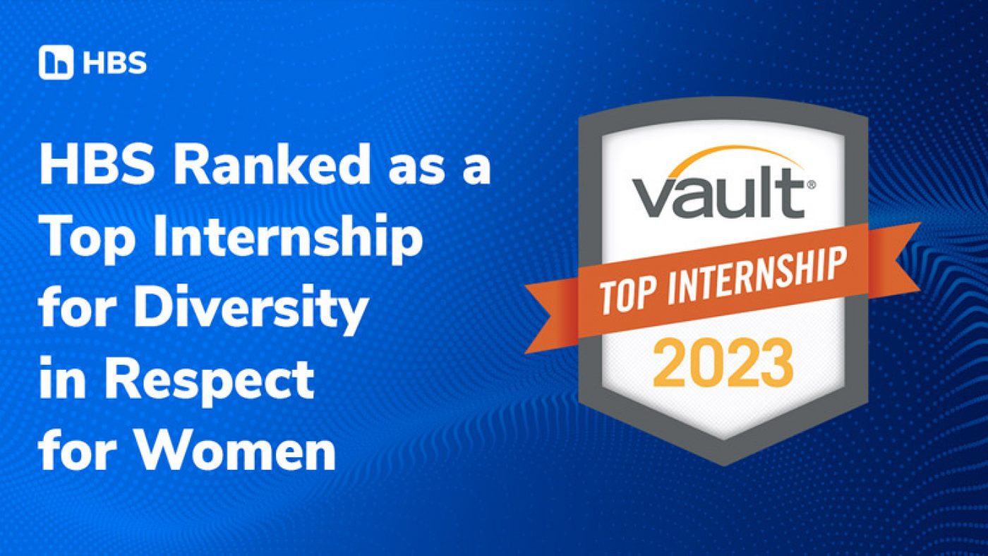 HBS Vault Internship Award Graphic