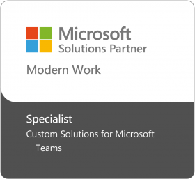 Custom Solutions for Microsoft Teams Microsoft Solutions Partner Modern Work icon