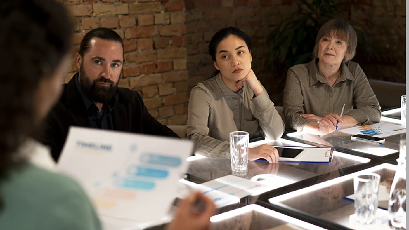 Employees Collaborating